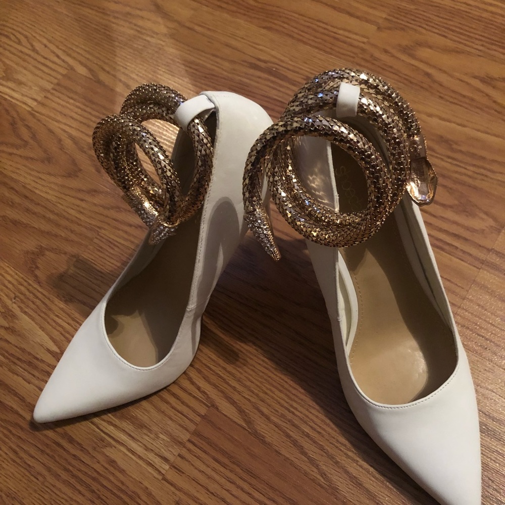 Shoes dazzle white dress shoes